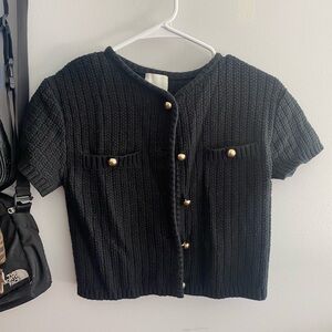 h&m button up cardigan